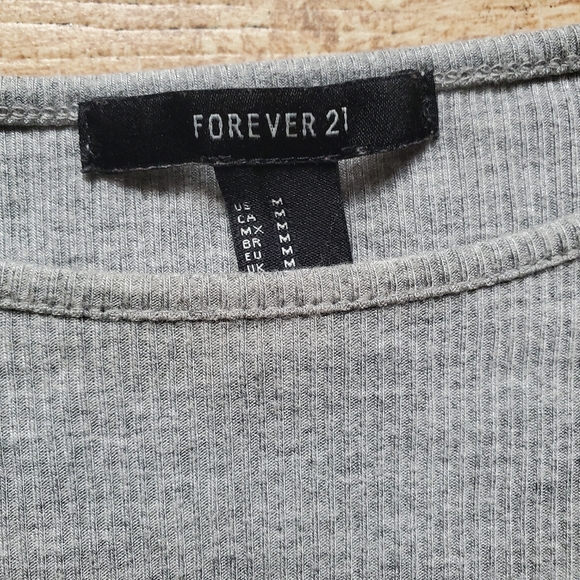 Forever 21 Women's Grey Bodycon Sz M - Picture 5 of 5